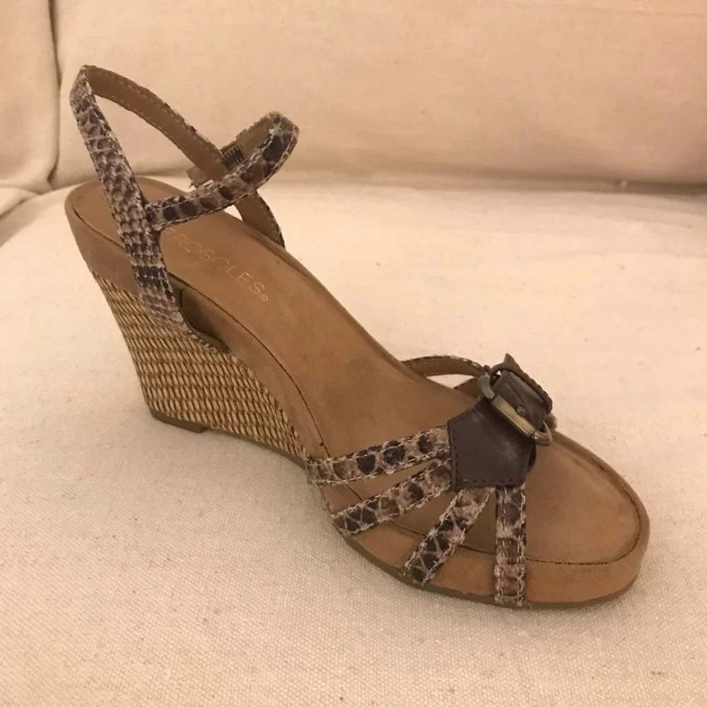 NEW Aerosoles Plush Around wedge sandal US 6.5M - Picture 7 of 7